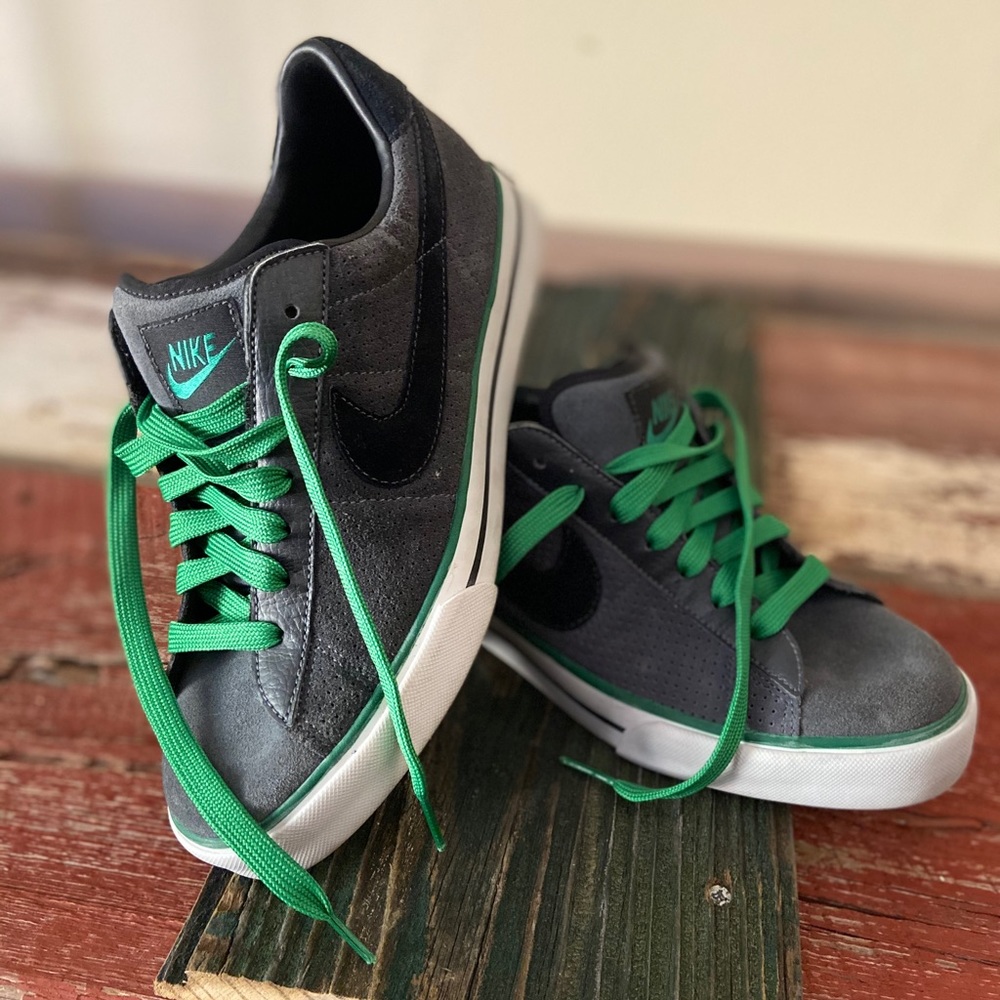 Grey suede/ leather nikes